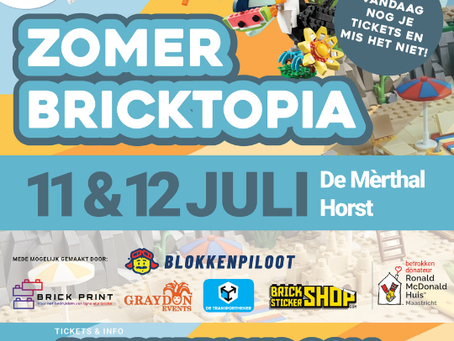 Bezoek onze Zomer Bricktopia op 11 en 12 juli in Horst