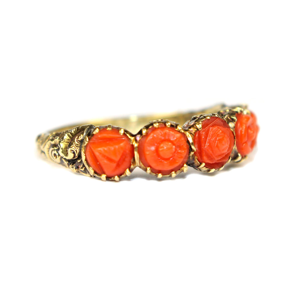 Regency Coral Ring