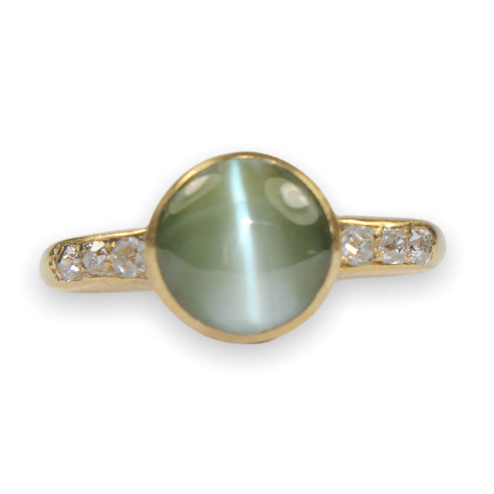 Edwardian Chrysoberyl Cats Eye Ring