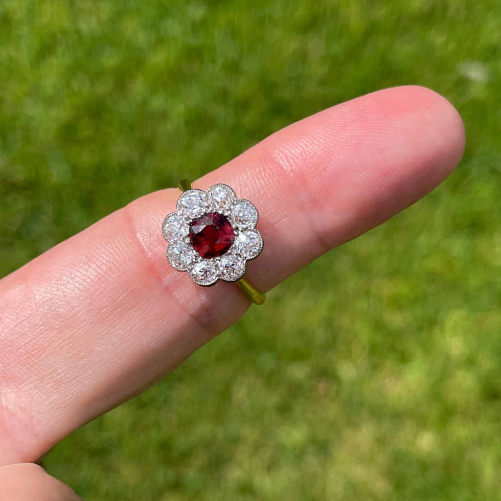 Art Deco natural Spinel Ring UK