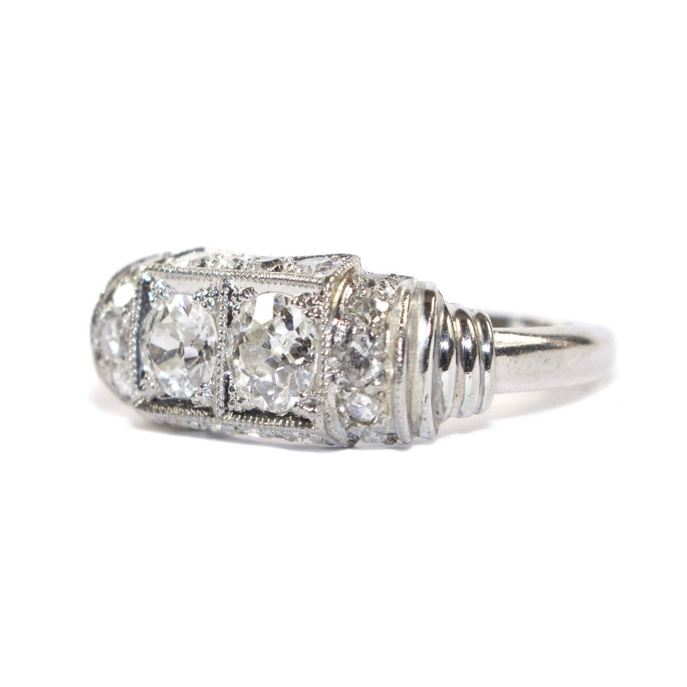 Art Deco Diamond Cocktail Ring