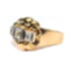 Art Deco Gold Bombé Cocktail Ring