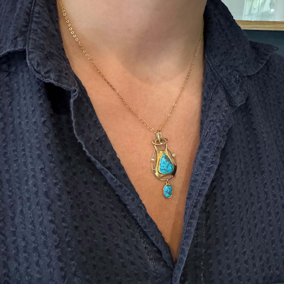 art nouveau murrle Bennett pendant