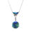 Thumbnail: Art Deco Black opal necklace UK