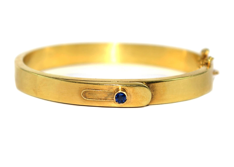 Art Deco sapphire Bangle
