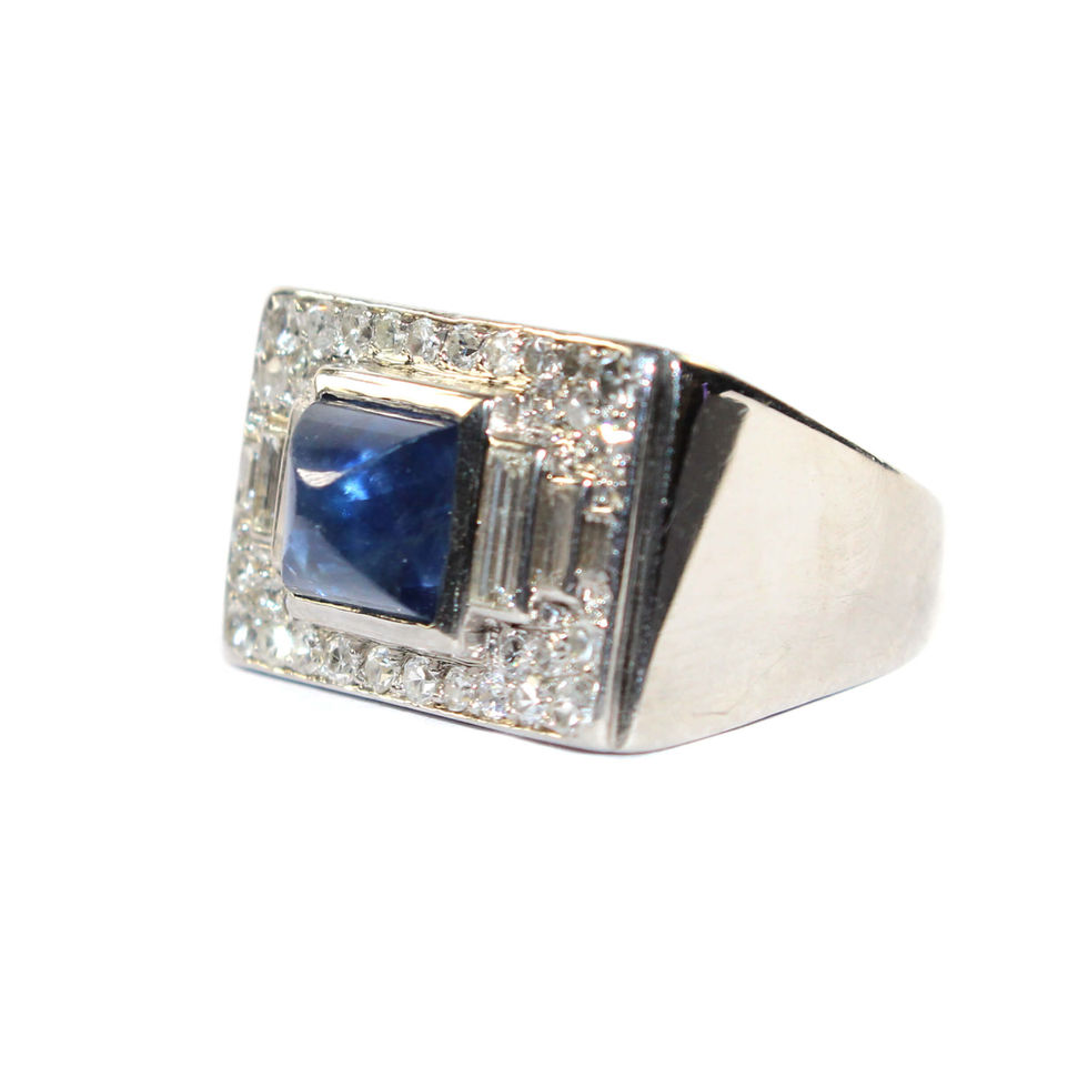 Art Deco Sapphire and Diamond Ring Shropshire