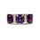 Thumbnail: Amethyst & Diamond 3 Stone Ring