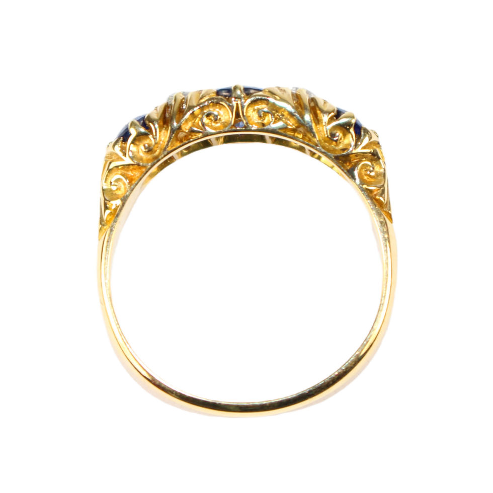 Edwardian Sapphire & Diamond jewellery