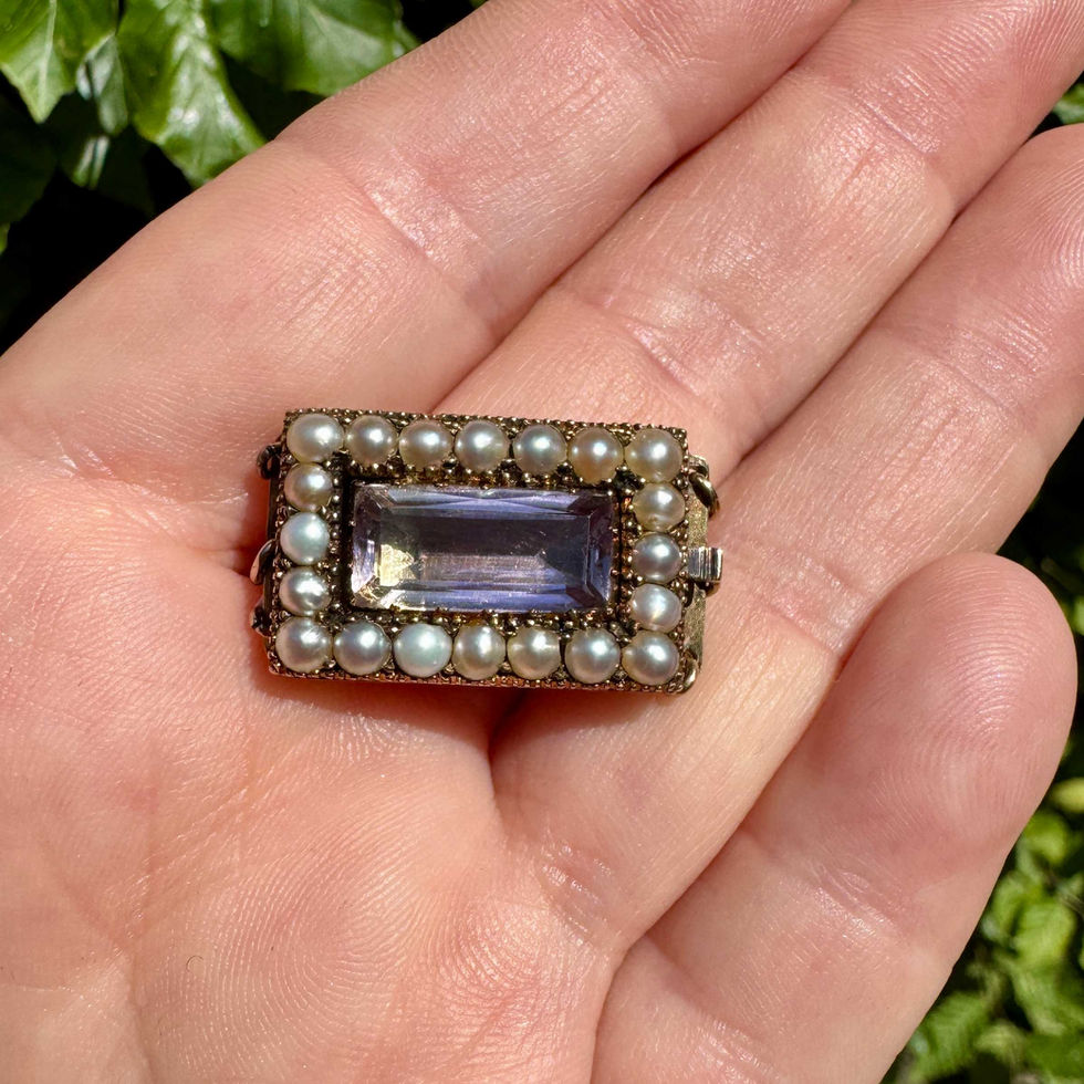 Large Antique Pearl Clasp