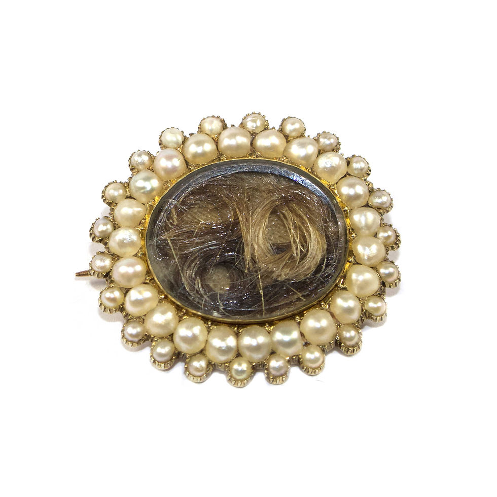 Georgian Pearl Memorial Brooch