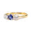 Thumbnail: ANTIQUE SAPPHIRE DIAMOND ENGAGEMENT RING