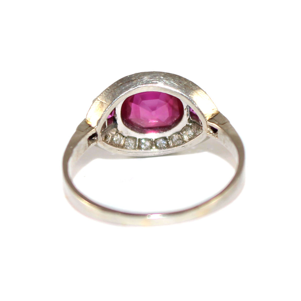 Art Deco Ruby & Diamond Ring