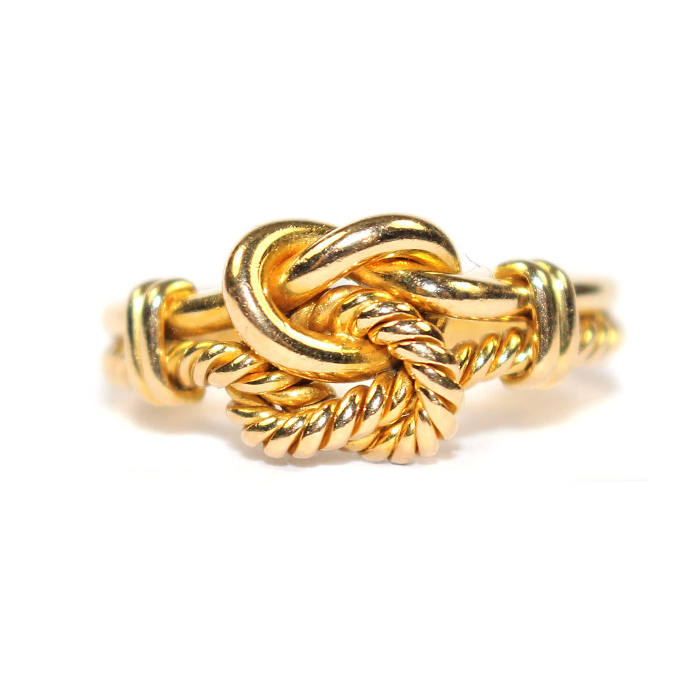 Antique Gold Lovers Knot Ring