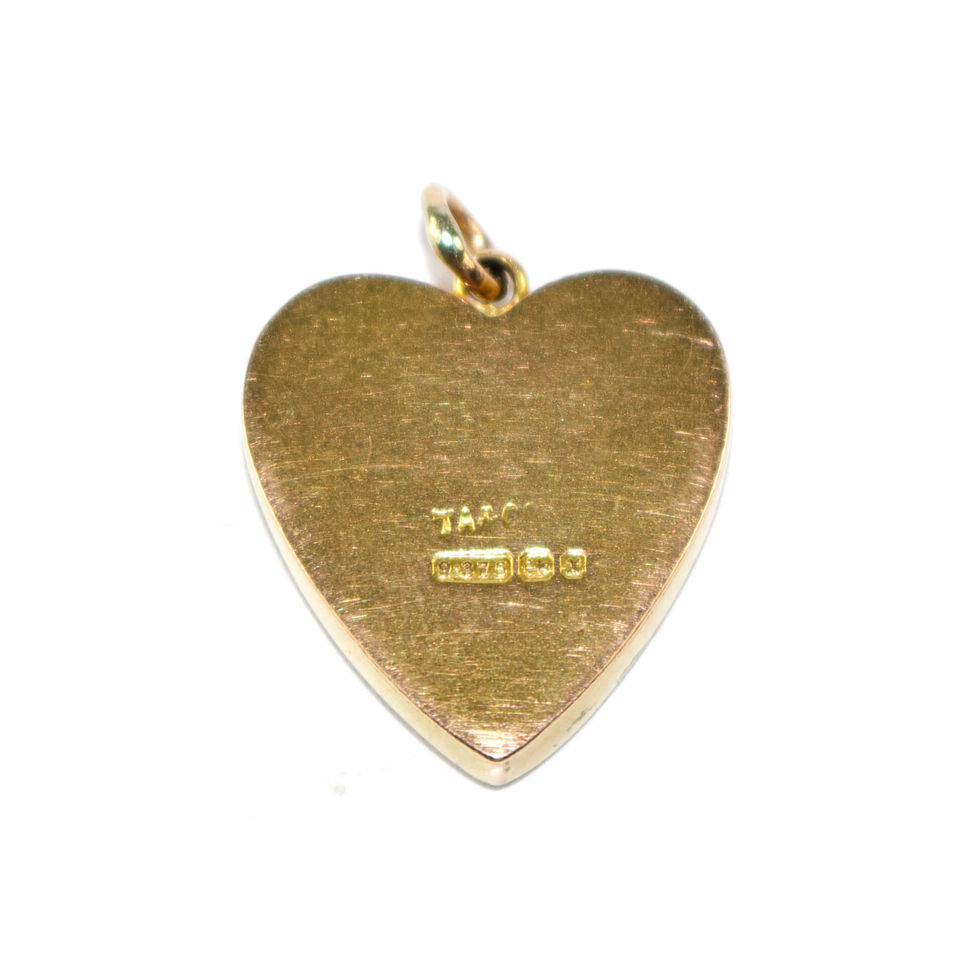 Antique Gold Heart Pendant
