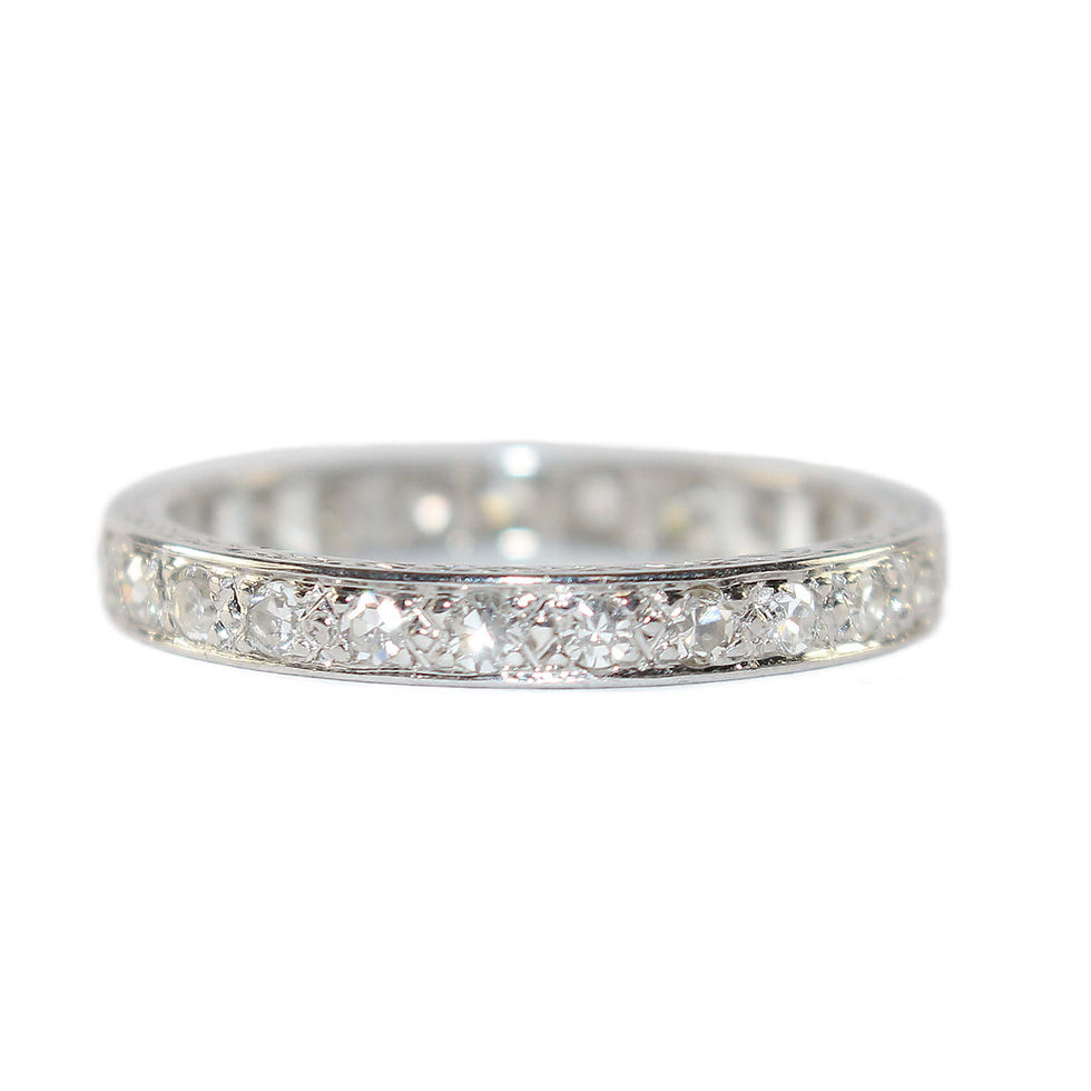 Art Deco Diamond Eternity Band size Q