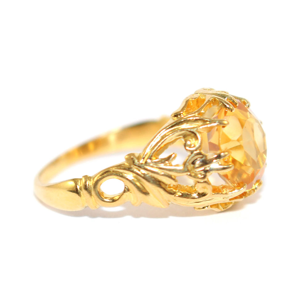 Edwardian Antique Citrine Ring