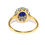 Thumbnail: Art Deco Sapphire & Diamond Cluster Ring
