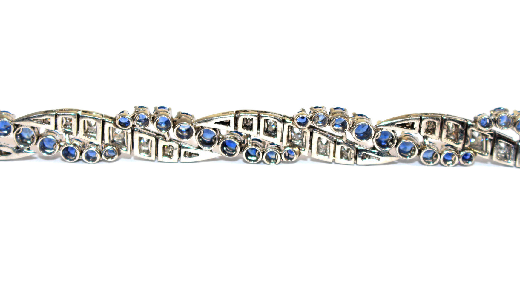 Platinum Sapphire and Diamond Bracelet UK