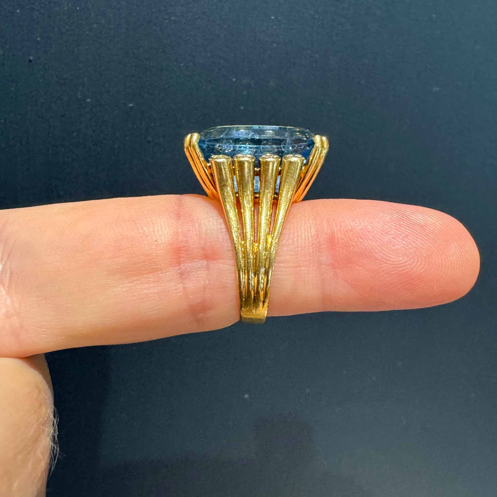 Big Aquamarine Ring