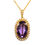 Thumbnail: Victorian Amethyst Pendant Brooch