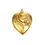 Thumbnail: Art Nouveau Gold Heart Locket