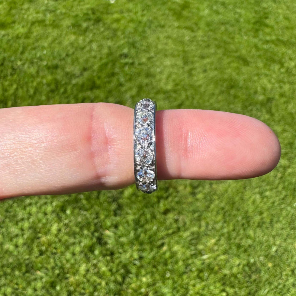 Art Deco Diamond Eternity Band size M