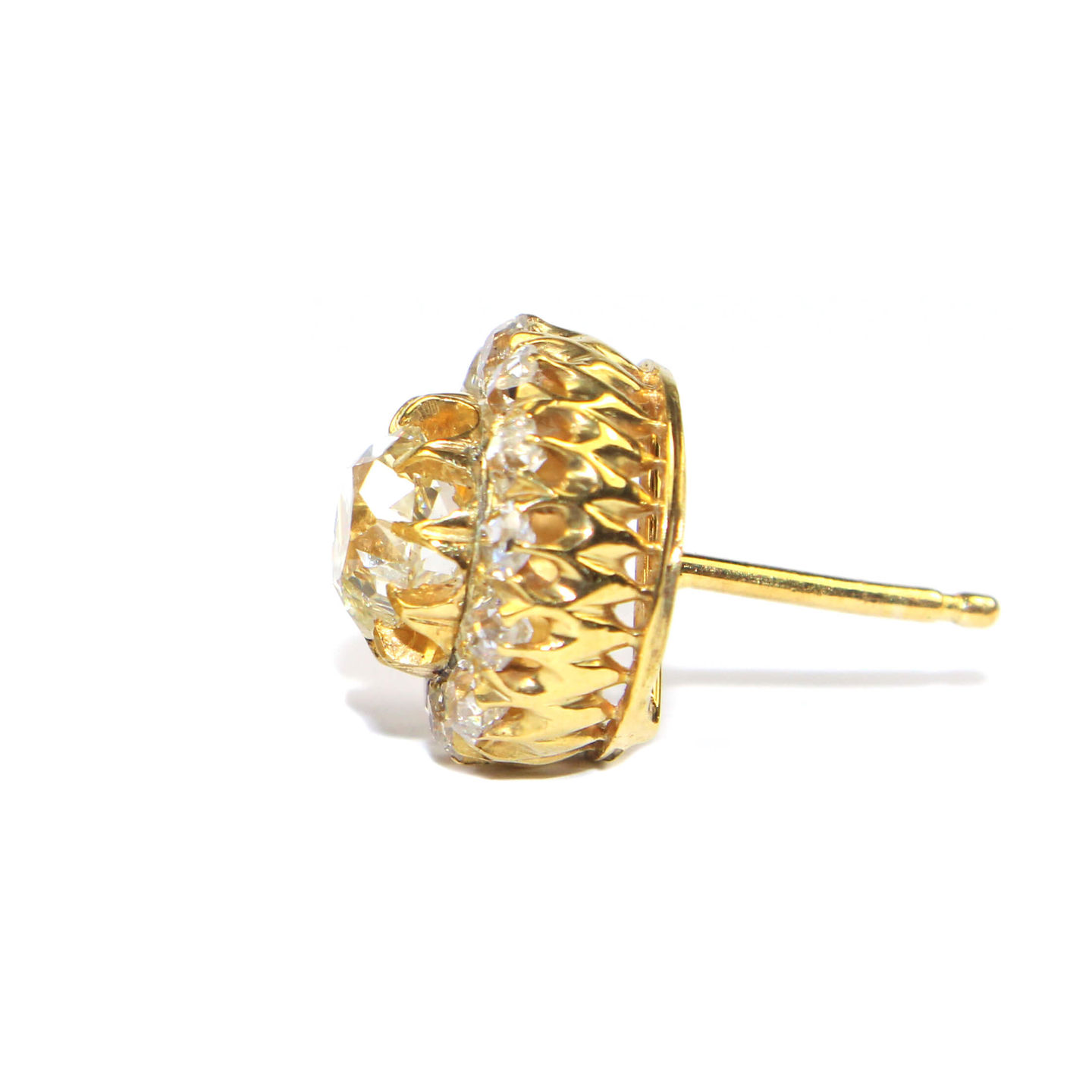 Victorian Diamond halo Earrings UK