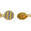 Thumbnail: Art Deco Platinum and Gold Cufflinks