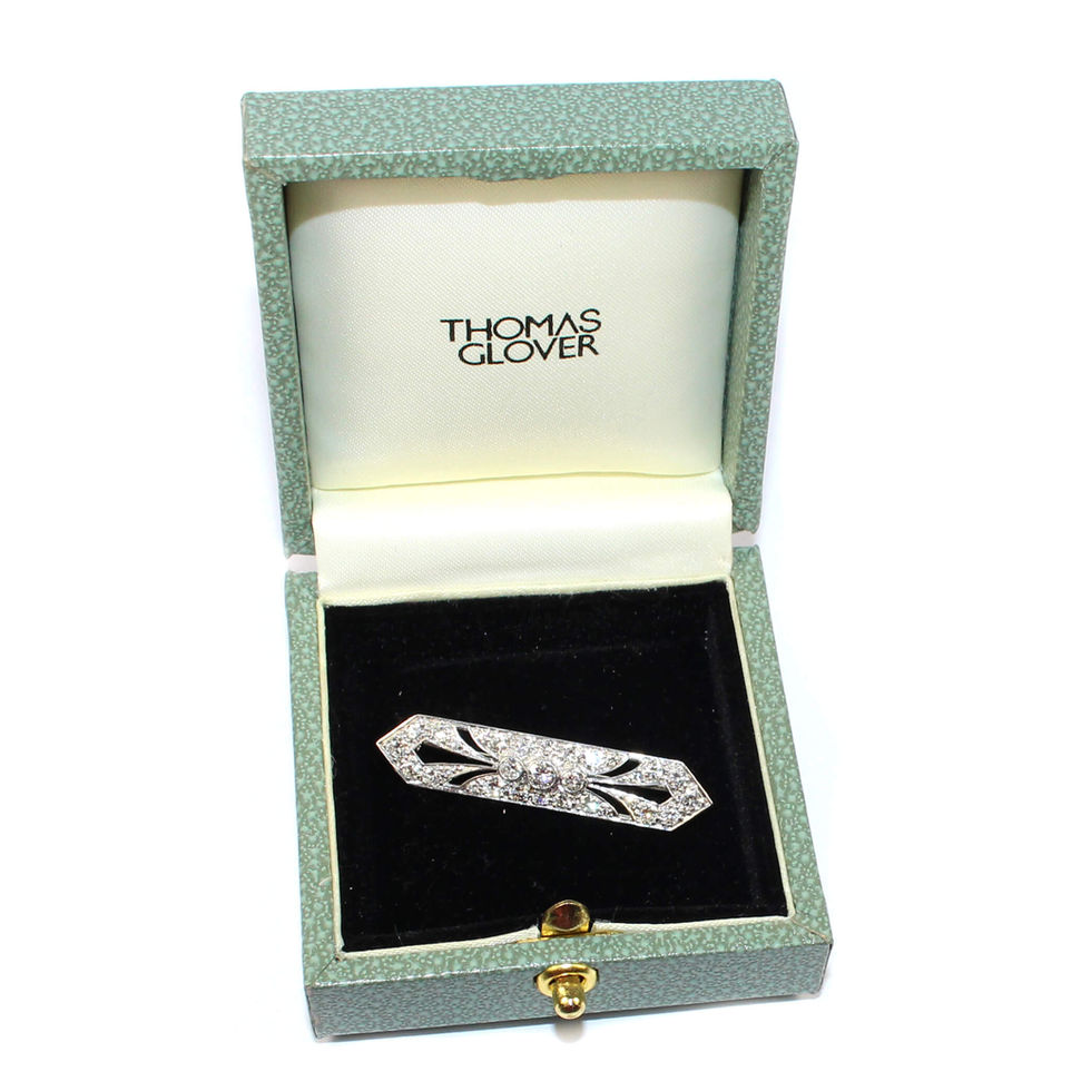 Platinum Diamond Brooch Shropshire UK