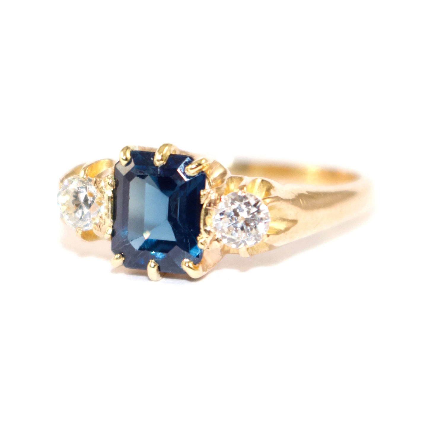 Antique Sapphire and Diamond ring Shropshire