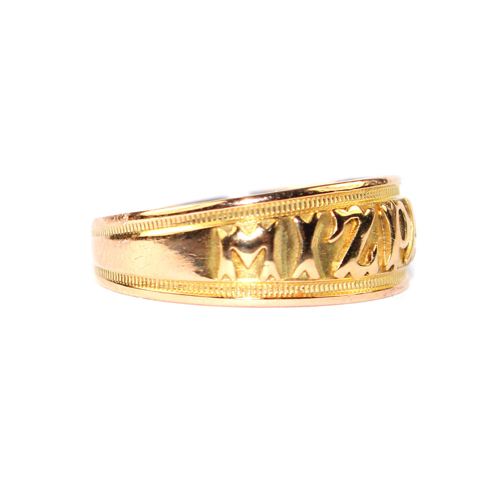 Victorian Gold MIZPAH Ring UK