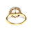 Thumbnail: Antique natural pearl and diamond ring