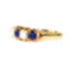 Victorian Lapis & Pearl Ring