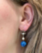 Art Nouveau Sodalite Earrings UK