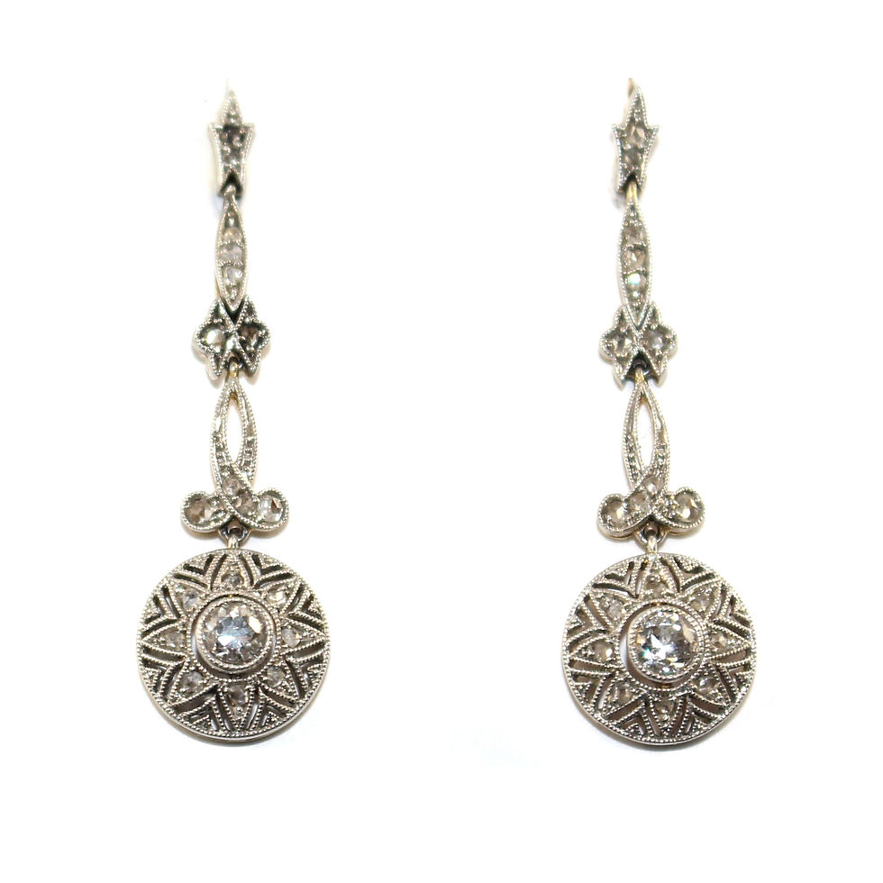 Edwardian Diamond Earrings