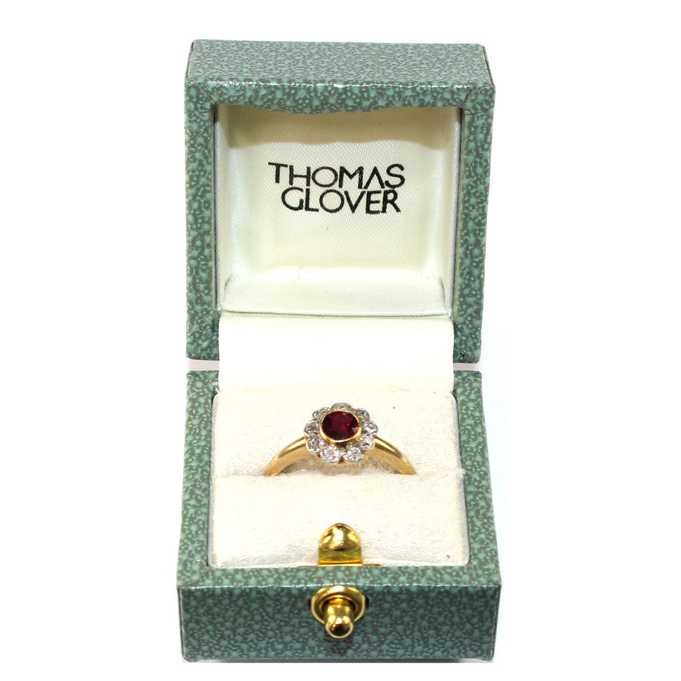 Antique Edwardian Ruby Ring UK