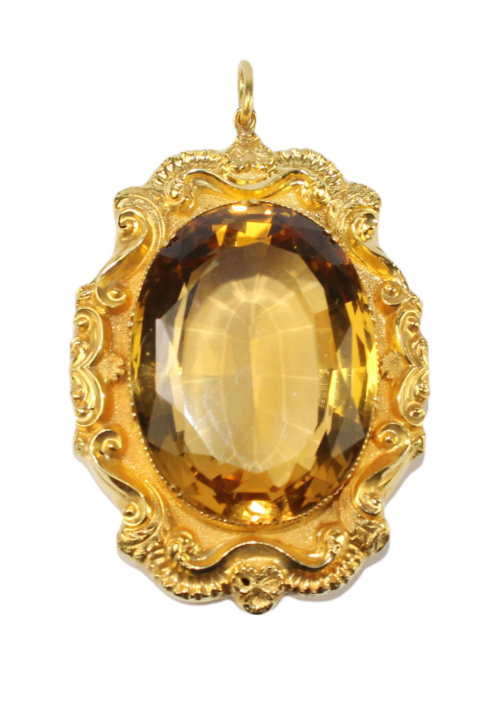 Victorian Citrine Pendant
