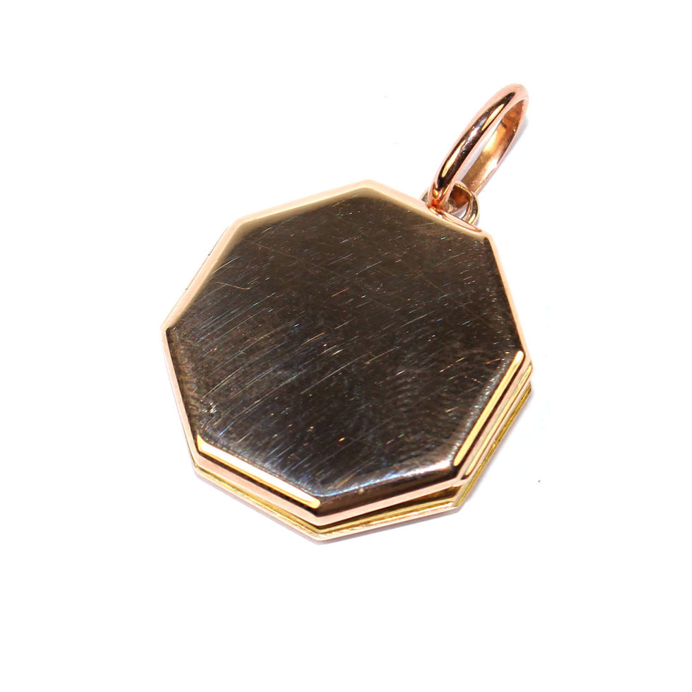 Vintage Octagonal Gold Locket