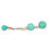 Thumbnail: Art Deco Turquoise & Diamond Earrings