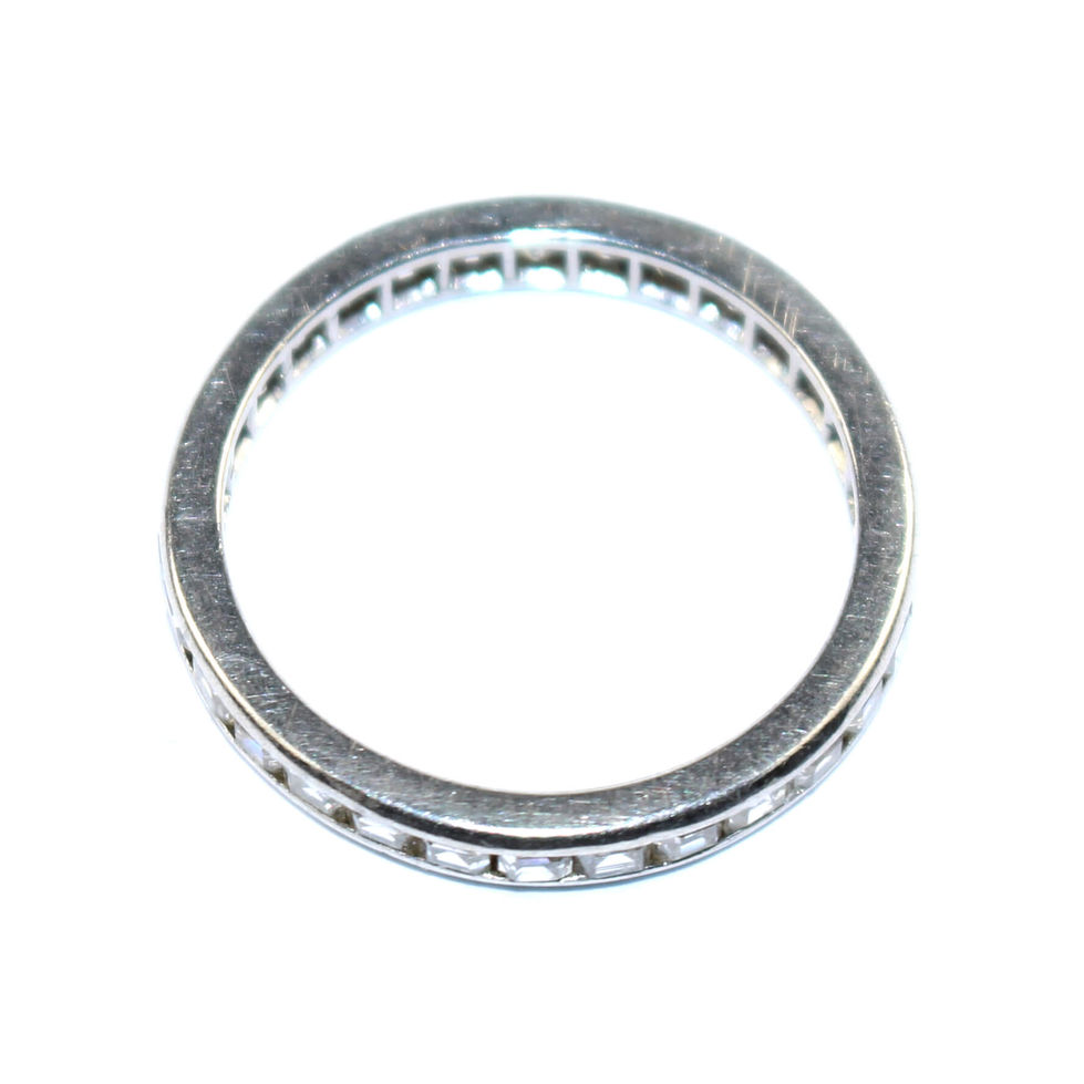 Art Deco Square Diamond Eternity Ring size 58
