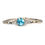 Thumbnail: Art Deco Blue Zircon Bracelet