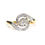 Thumbnail: Edwardian Diamond Swirl Ring; French c.1920