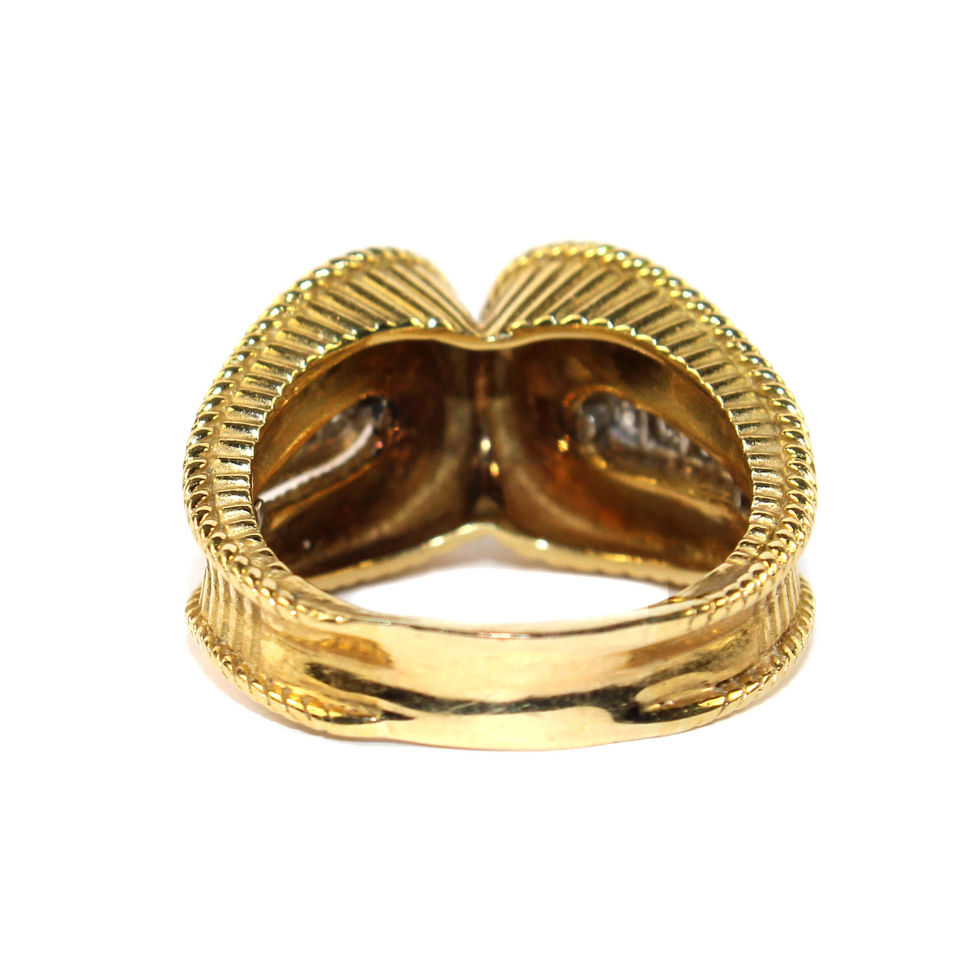 Mid Century Diamond Cocktail Ring