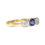 Thumbnail: ANTIQUE SAPPHIRE DIAMOND HALO RING