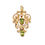 Thumbnail: Edwardian Peridot & Pearl Pendant / Brooch c.1905