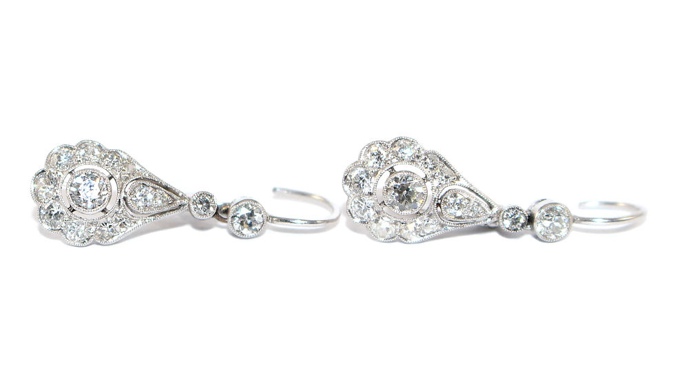 Art Deco Diamond Earrings