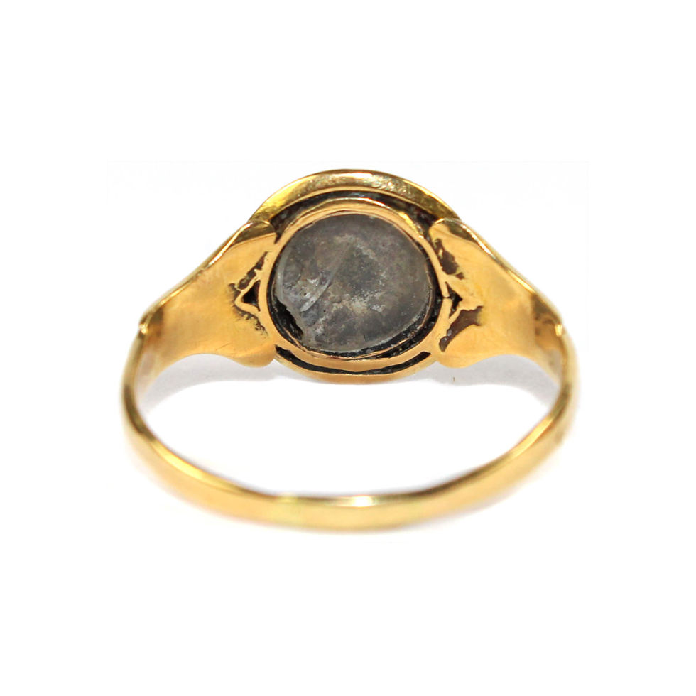Victorian locket back Ring UK
