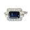 Thumbnail: Antique Sapphire Diamond Ring