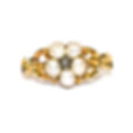 Georgian Pearl Pansy Ring