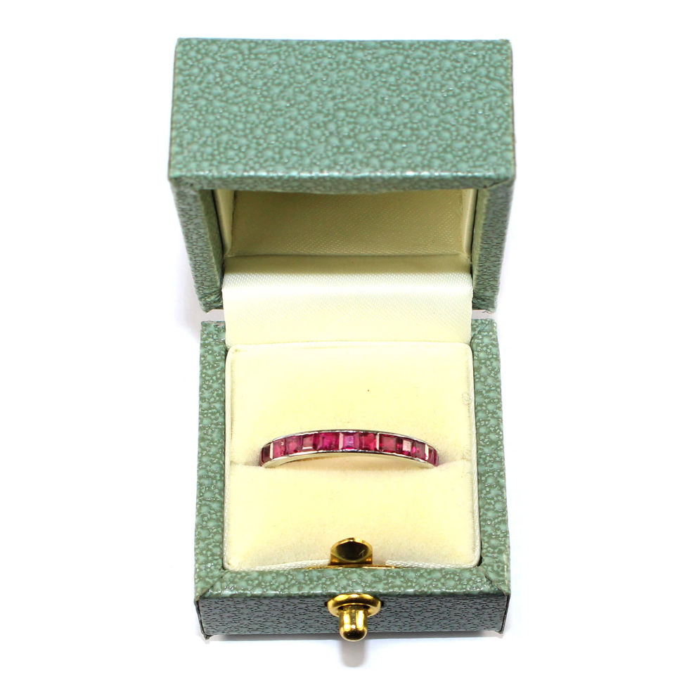 Art Deco Ruby Eternity Rings